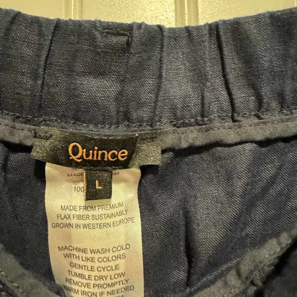 Quince European Linen Pants Deep Navy Size Large - Picture 5 of 7